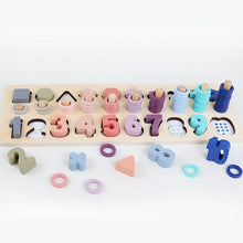 Load image into Gallery viewer, Preschool Wooden Montessori Toys Count Geometric Shape Cognition Match Baby Early Education Teaching Aids Math Toys For Children