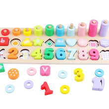 Load image into Gallery viewer, Preschool Wooden Montessori Toys Count Geometric Shape Cognition Match Baby Early Education Teaching Aids Math Toys For Children