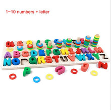 Load image into Gallery viewer, Preschool Wooden Montessori Toys Count Geometric Shape Cognition Match Baby Early Education Teaching Aids Math Toys For Children