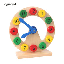 Load image into Gallery viewer, Preschool Baby Montessori Toys Early Education Teaching Aids Math Toys Digital Clock Wooden Toy Count Geometric Shape Matching