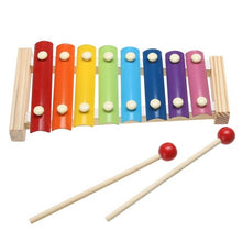 Load image into Gallery viewer, Baby toy Music Instrument Toy Wooden Frame Style Xylophone Children Kids Musical Funny Toys Rainbow Tower Educational Toys Gifts