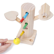 Load image into Gallery viewer, Woodpecker Catch Worms Game Magnetic 3D Puzzle Wooden Toys Kids Early Learning Educational Toy For Children Baby gifts for kids
