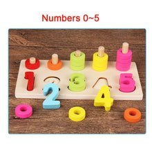 Load image into Gallery viewer, Preschool Wooden Montessori Toys Count Geometric Shape Cognition Match Baby Early Education Teaching Aids Math Toys For Children
