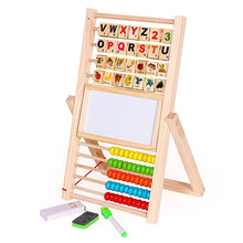 Load image into Gallery viewer, Multifunction Abacus Learning Stand Wooden Montessori Toys Counting Cognition Board Early Educational Math Toy For Children Gift
