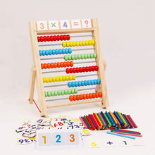 Load image into Gallery viewer, Multifunction Abacus Learning Stand Wooden Montessori Toys Counting Cognition Board Early Educational Math Toy For Children Gift
