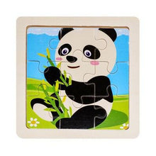 Load image into Gallery viewer, Mini Size 11*11CM Kids Toy Wood Puzzle Wooden 3D Puzzle Jigsaw for Children Baby Cartoon Animal/Traffic Puzzles Educational Toy

