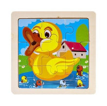 Load image into Gallery viewer, Mini Size 11*11CM Kids Toy Wood Puzzle Wooden 3D Puzzle Jigsaw for Children Baby Cartoon Animal/Traffic Puzzles Educational Toy
