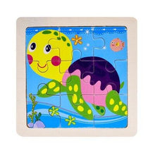 Load image into Gallery viewer, Mini Size 11*11CM Kids Toy Wood Puzzle Wooden 3D Puzzle Jigsaw for Children Baby Cartoon Animal/Traffic Puzzles Educational Toy
