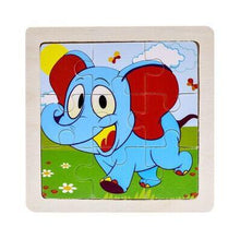 Load image into Gallery viewer, Mini Size 11*11CM Kids Toy Wood Puzzle Wooden 3D Puzzle Jigsaw for Children Baby Cartoon Animal/Traffic Puzzles Educational Toy
