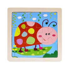 Load image into Gallery viewer, Mini Size 11*11CM Kids Toy Wood Puzzle Wooden 3D Puzzle Jigsaw for Children Baby Cartoon Animal/Traffic Puzzles Educational Toy
