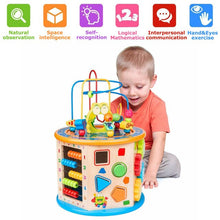 Load image into Gallery viewer, Multi-Function 8 in 1 Wooden Match Around Beads Maze Box Early Childhood Educational Intelligence Learning Toys for Children
