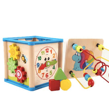 Load image into Gallery viewer, Multi-Function 8 in 1 Wooden Match Around Beads Maze Box Early Childhood Educational Intelligence Learning Toys for Children
