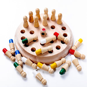 Party game Kids Wooden Memory Match Stick Chess Game Fun Block Board Game Educational Color Cognitive Ability Toy for Children